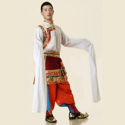 men Tibetan dress individual national performance clothes