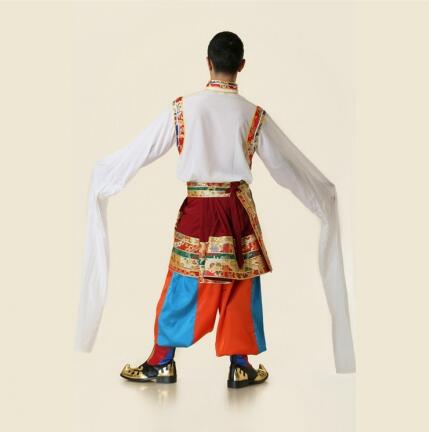 men Tibetan dress individual national performance clothes