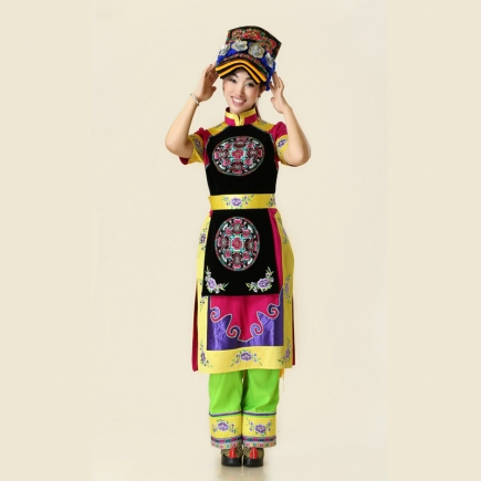 Qiang Dance Dress national costu